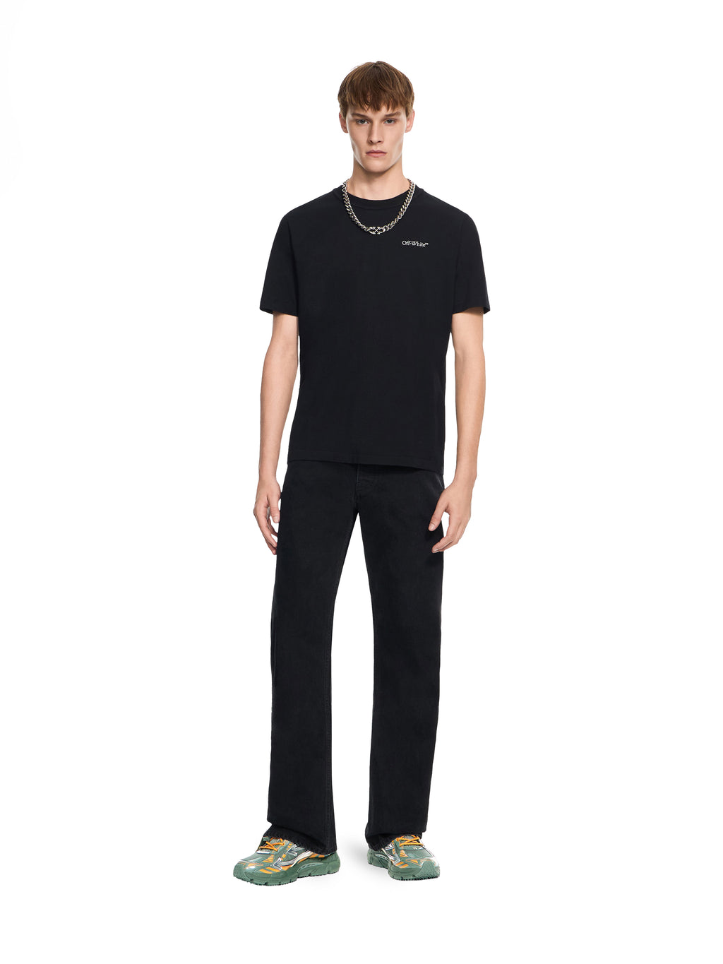 OFF WHITE Small Bookish T-Shirt BLACK 44MAA16MF26J00M