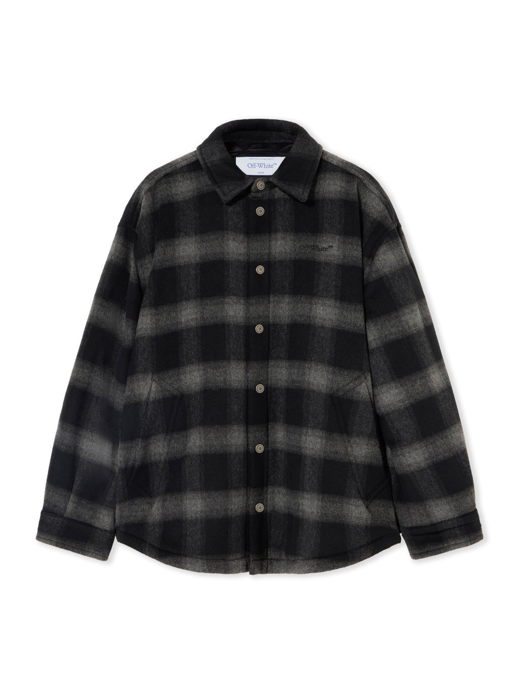 Flannel Wool Padded Overshirt Coat