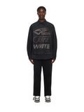OFF WHITE Racing Staff Mesh Overshirt BLACK 44MGE04RF26F001