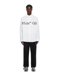 OFF WHITE Bookish Scarf Poplin Overshirt WHITE 44MGE055F26F003