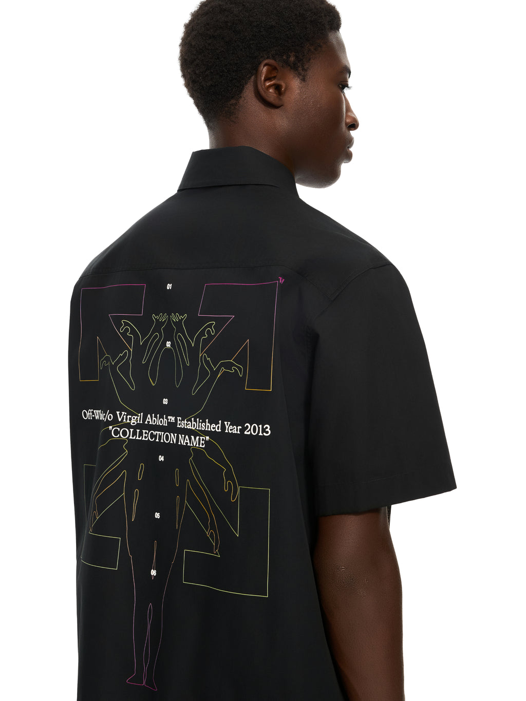 Chakra Arrow Poplin Slim Bowling Shirt