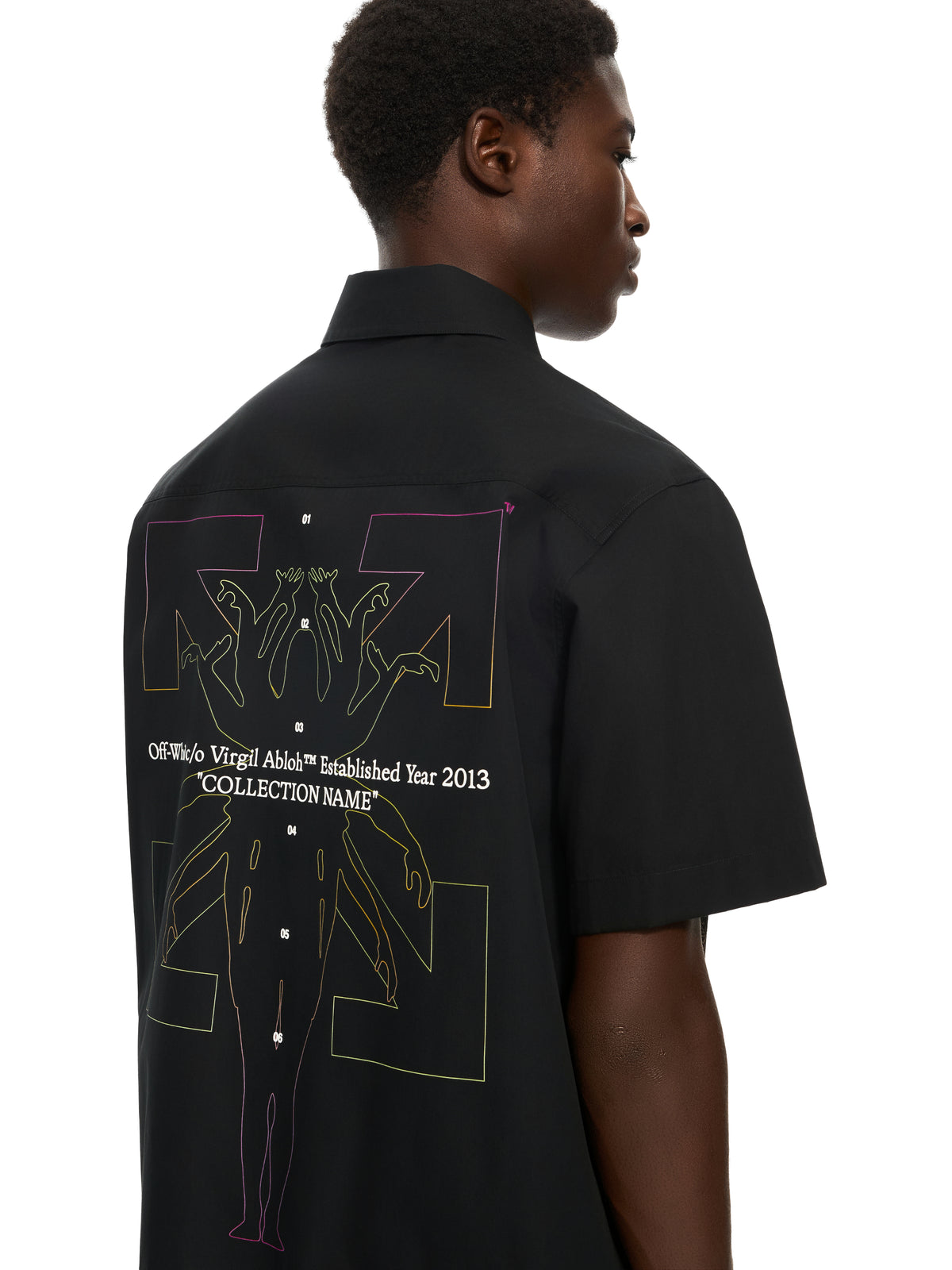 Chakra Arrow Poplin Slim Bowling Shirt