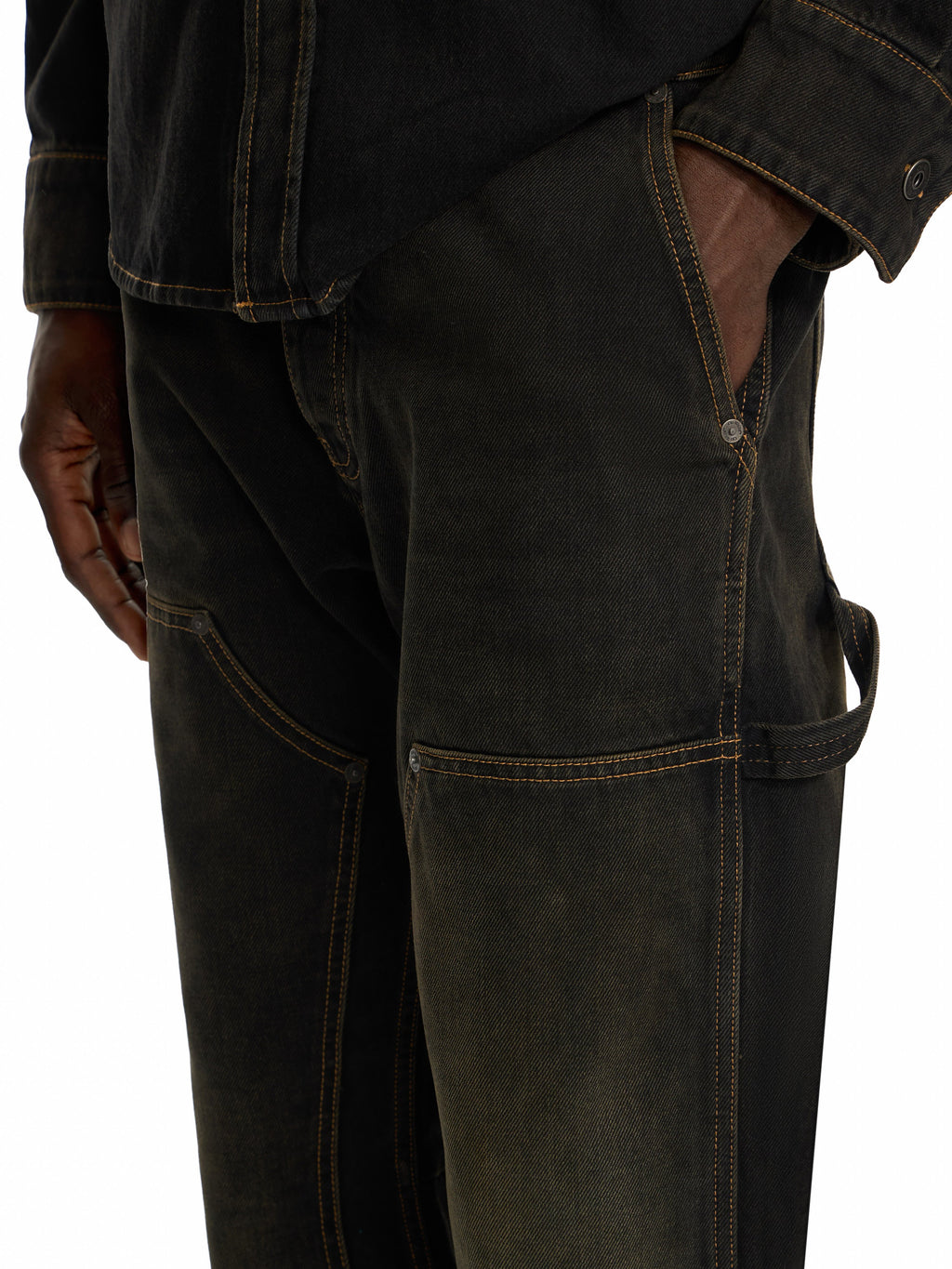 Half Arrow Flare Carpenter Jeans