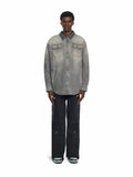 OFF WHITE Bookish Workwear Denim Overshirt SUN FADED GREY 44MYD05WF26D001