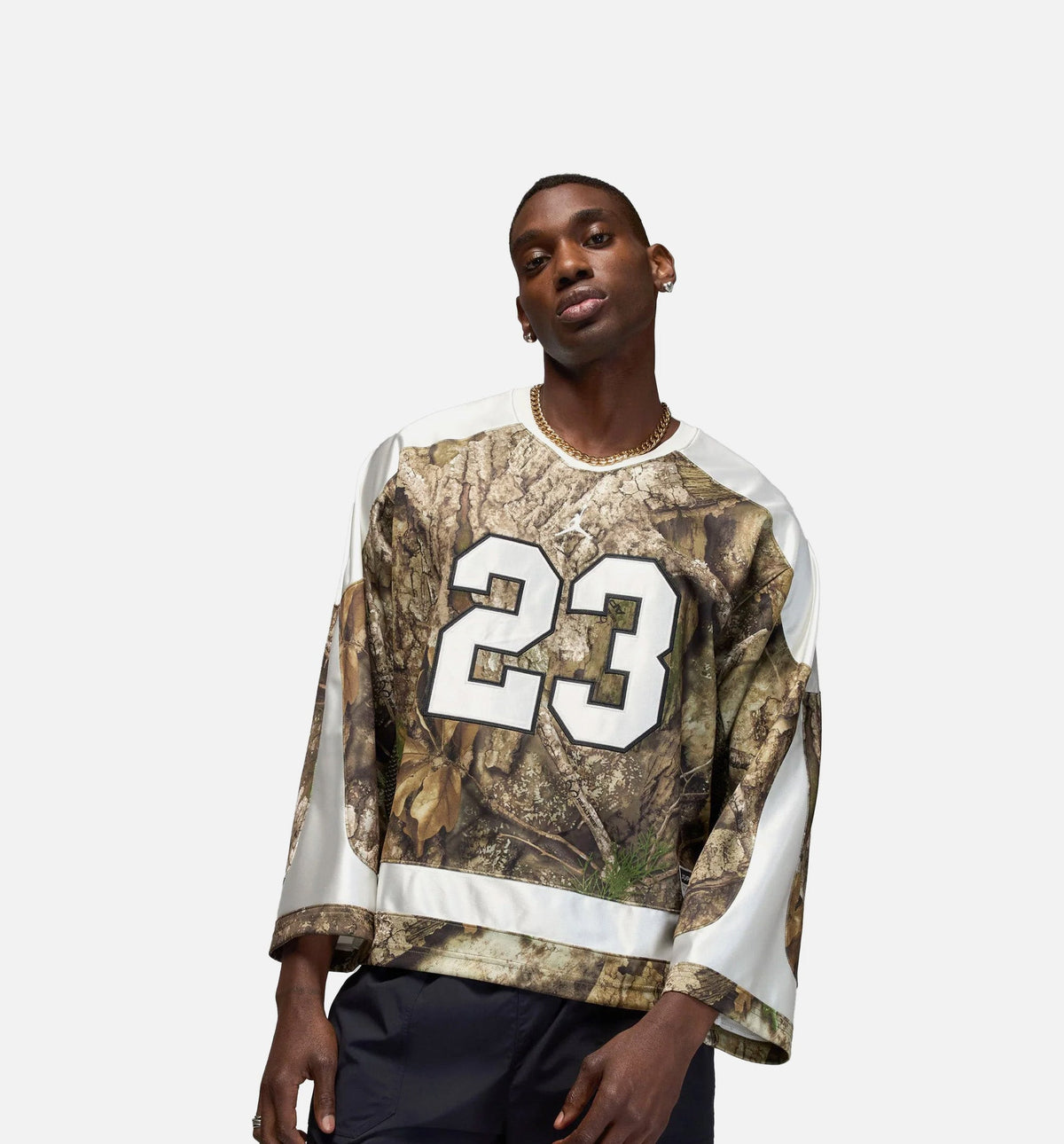 Brooklyn Realtree Hockey Mens Jersey - Medium Olive/Sail/Sail