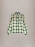 CRYSTAL OVERSIZED WESTERN FLANNEL - Deep Olive