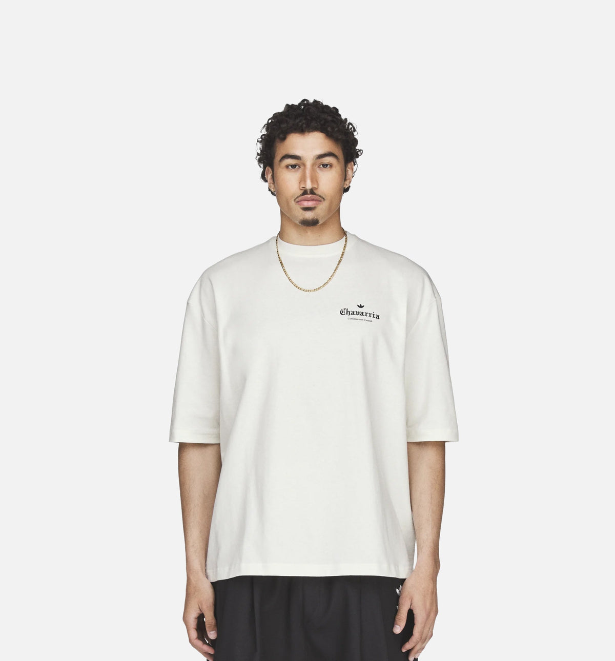 Chavarria Graphic Mens Short Sleeve Shirt - Off White