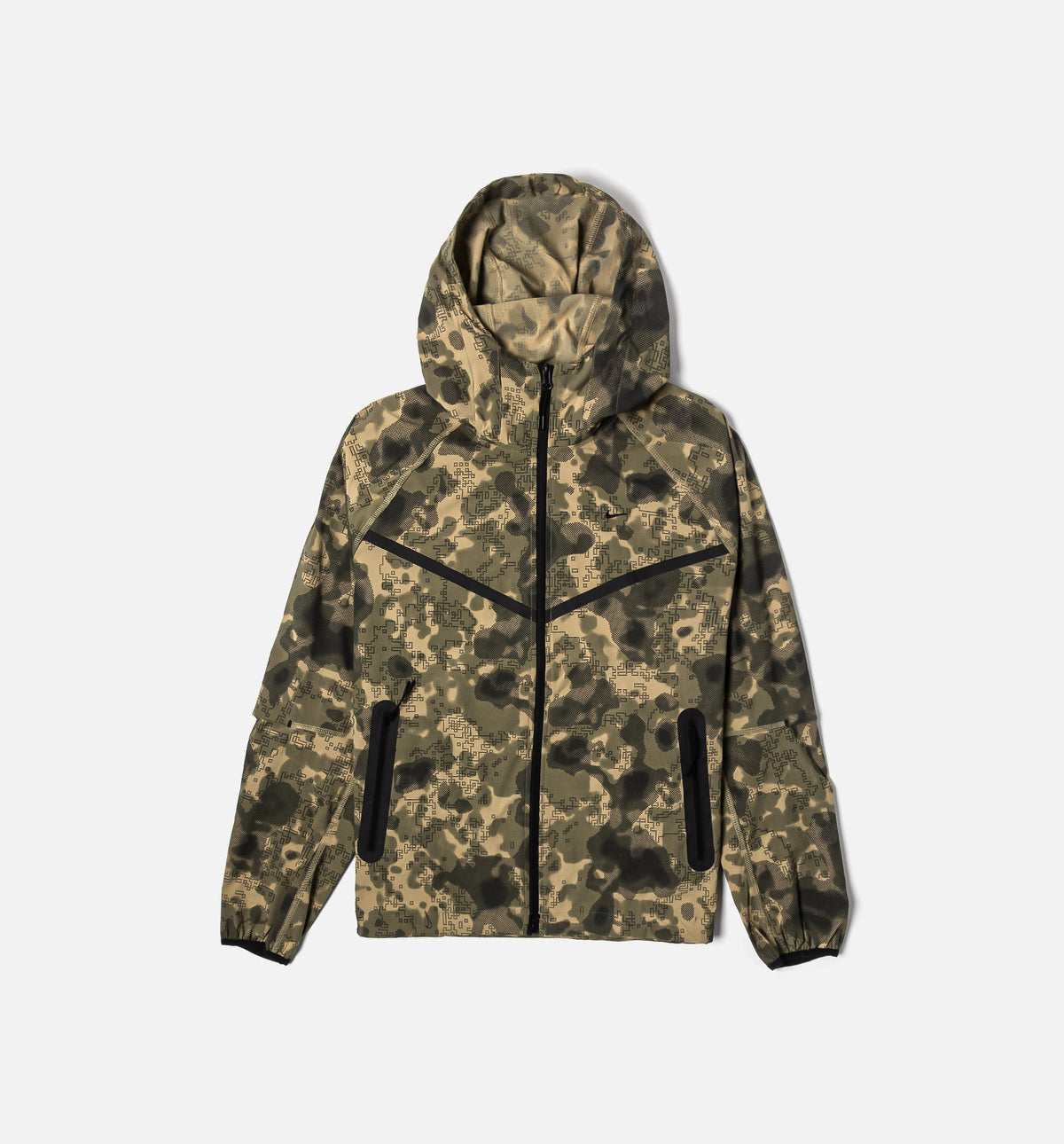 Tech Dri Fit Woven Camo Windrunner Mens Jacket - Neutral Olive/Black