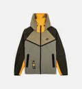 Tech Woven Windrunner Full Zip Mens Jacket - Neutral Olive/Sundial