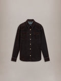 FLOCK LONG SLEEVE DENIM SHIRT - Husk