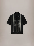 MA PANELED KNIT SHIRT - Black