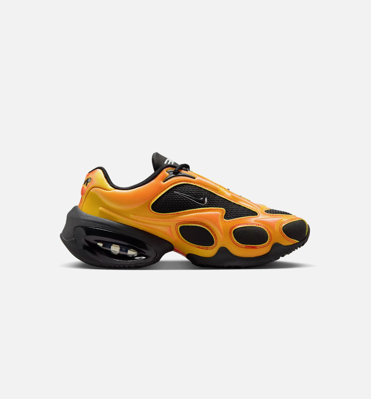 Air Max Muse Black and Metallic Silver Womens Lifestyle Shoe - Black/Bright Crimson/Volt/Metallic Silver