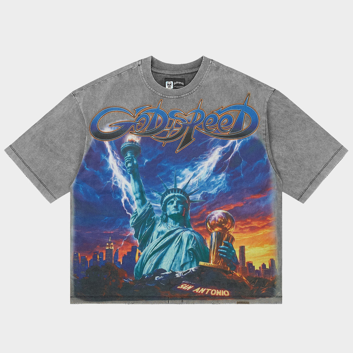 Liberty Reigns T-Shirt (Grey Wash)