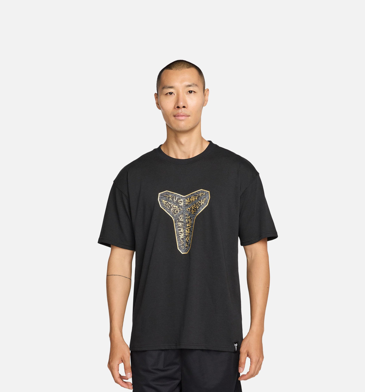 Kobe Mamba Day Dri Fit  Mens Short Sleeve Shirt - Black