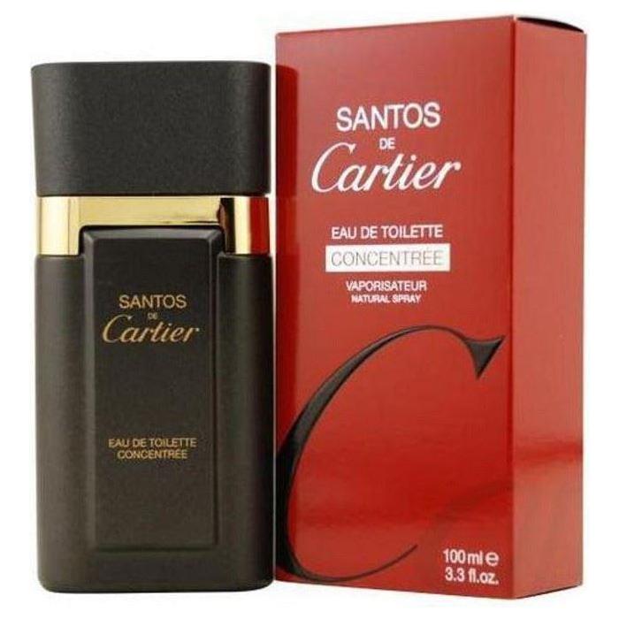 SANTOS de CARTIER Concentree Cologne for Men 3.3 oz EDT 3.4 oz NEW in BOX