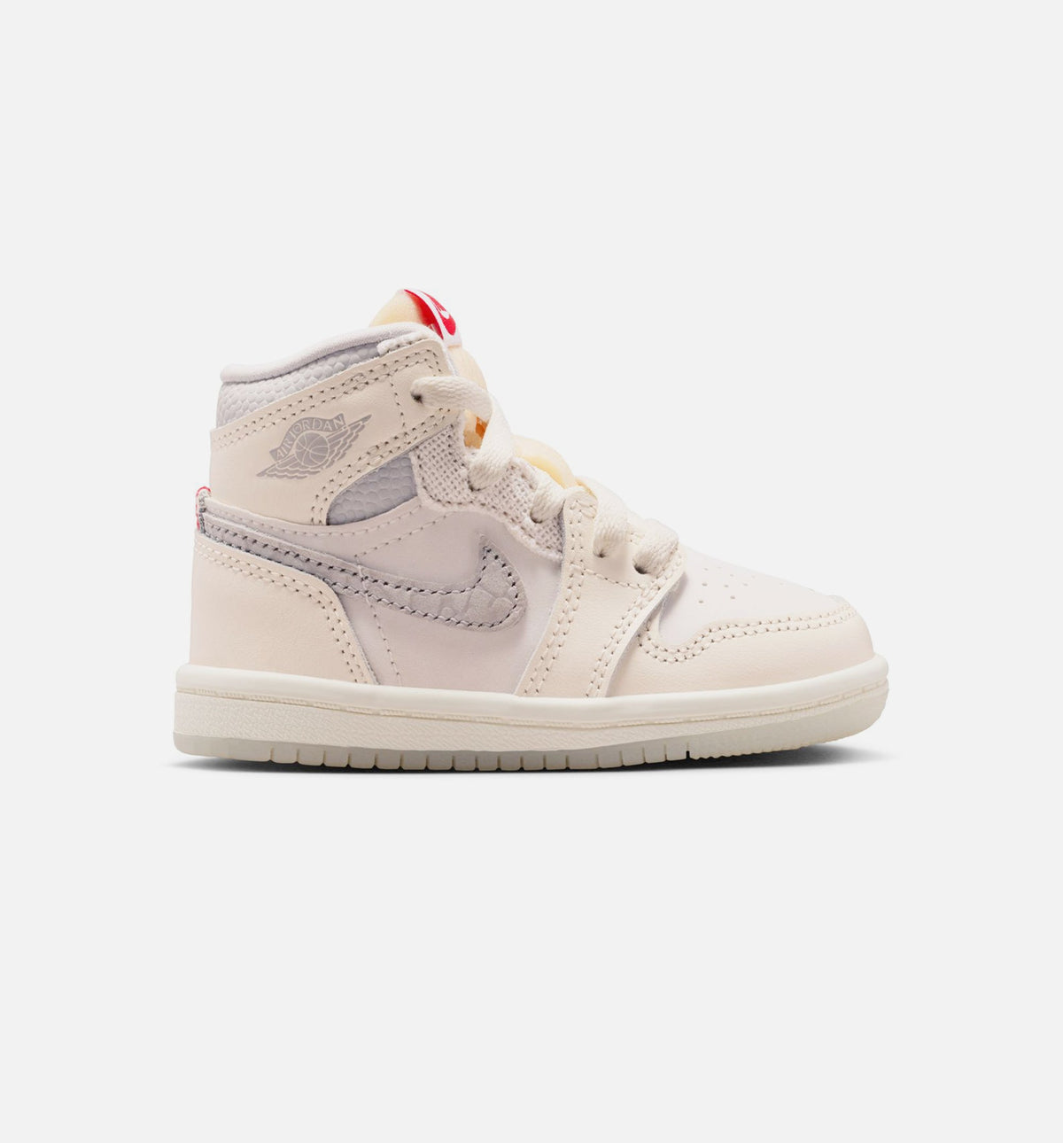 Air Jordan 1 Retro High OG Sail Infant Toddler Lifestyle Shoe - Sail/University Red/Pale Ivory/Coconut Milk/Phantom