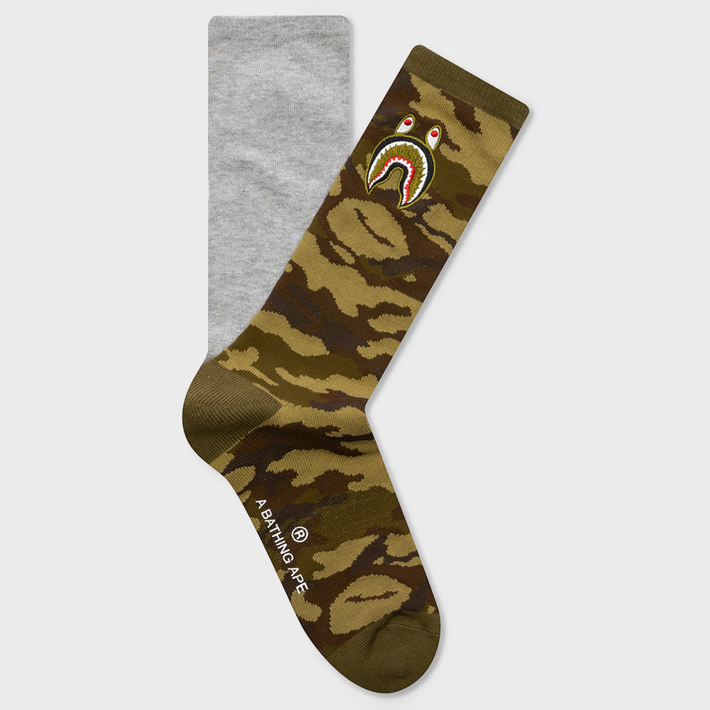 1st Shark Socks - Gray