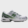 740 - White/Alpine Green/Silver Metallic