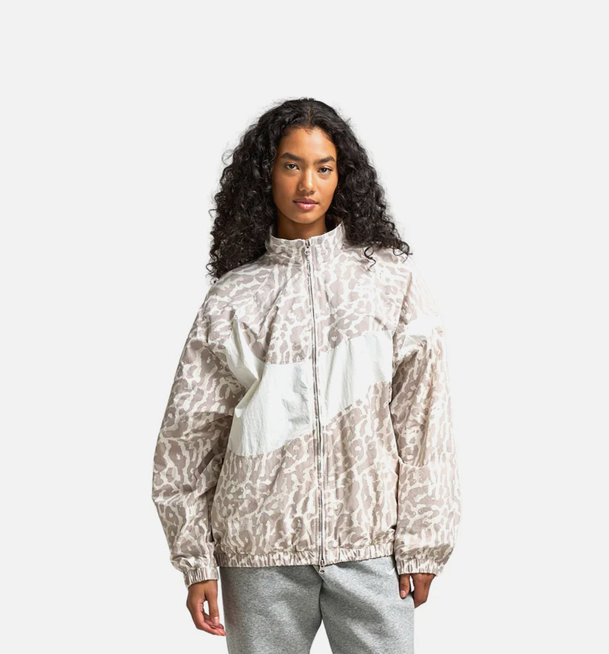 NSW Woven Printed All Over Womens Jacket - College Grey/Sail