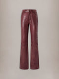 WOMEN - WOMEN'S VINTAGE CUT LEATHER PANT - Brick
