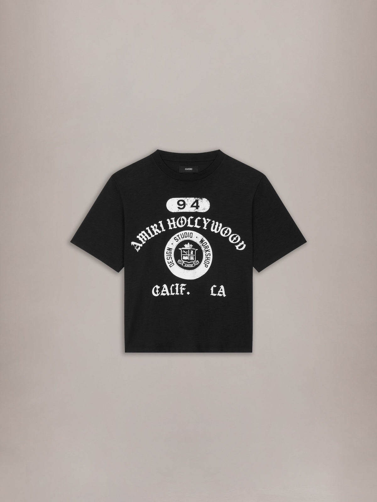AMIRI COLLEGIATE BOX TEE - Black