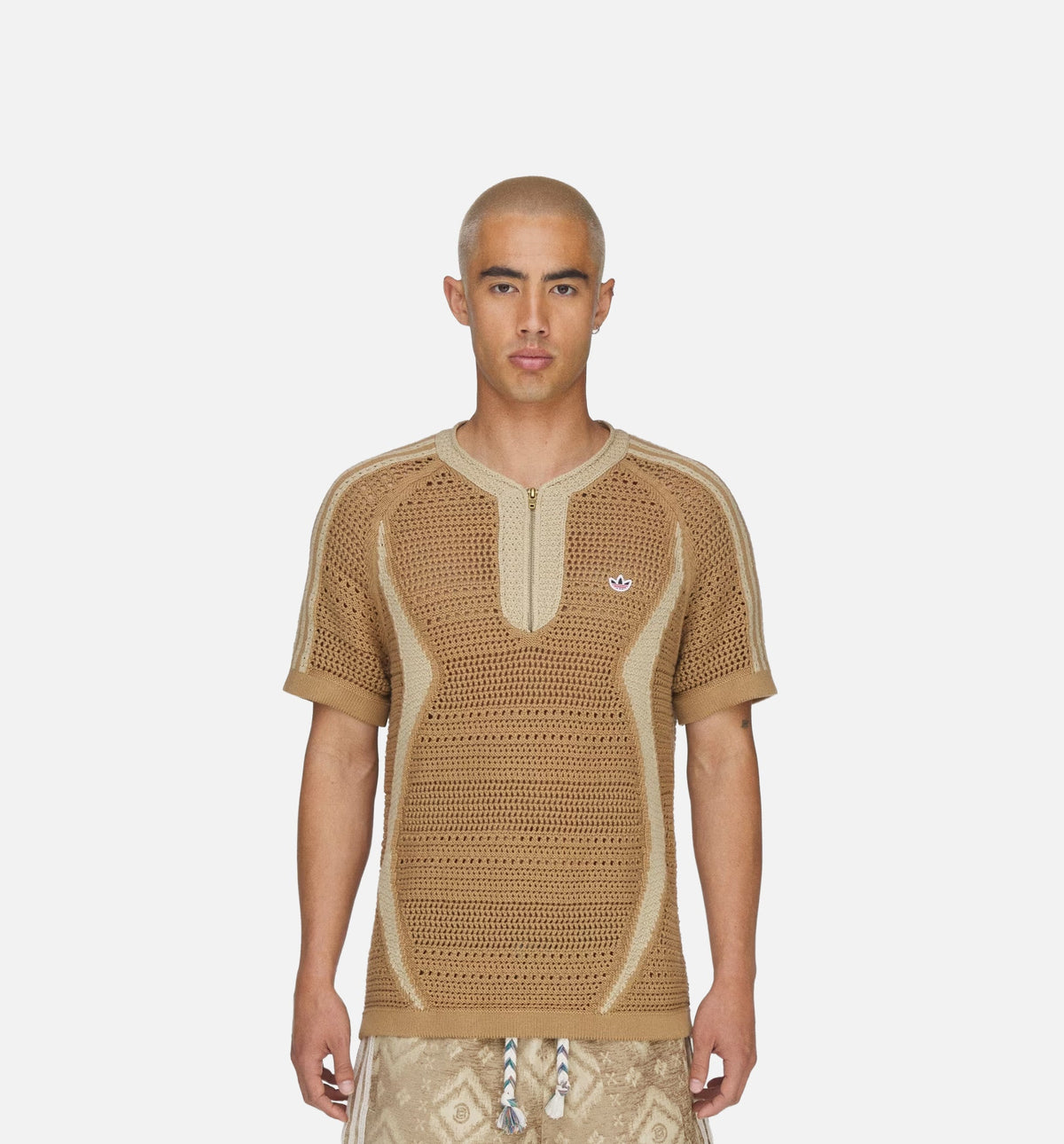 CLOT Knit By Edison Chen Mens Jersey - Cardboard