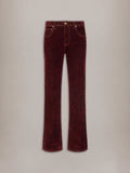 VINTAGE CUT FLOCK DENIM JEAN - Brick