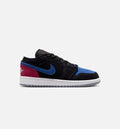 Air Jordan 1 Low Grade School Lifestyle Shoe - Black/Summit White/True Blue/Varsity Red