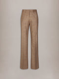 MA FIT LUREX TROUSER - Coffee