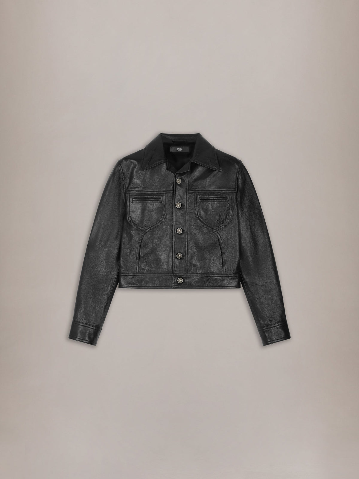 WOMEN - WOMEN'S VINTAGE CUT LEATHER JACKET - Black
