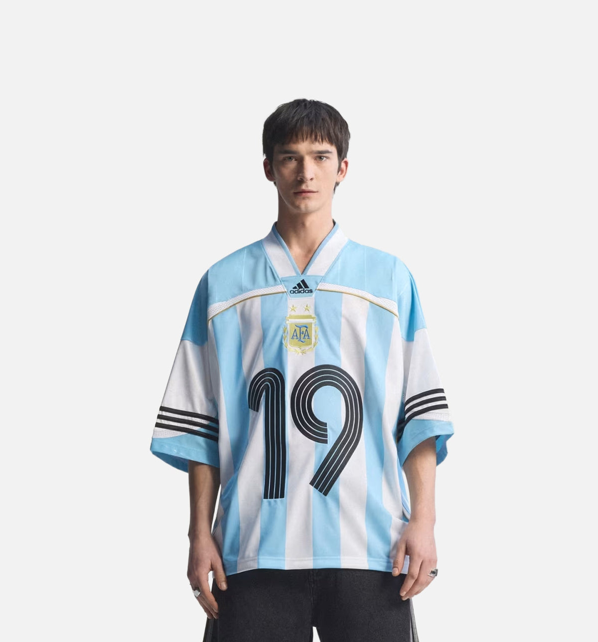 Bringback Remixed Argentina Mens Jersey - Clear Blue/White/Black