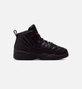 Air Jordan 12 Retro Bloodline Preschool Lifestyle Shoe - Black/Varsity Red Free Shipping