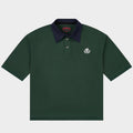 Victor Minimal Crest Polo (Green/Blue)