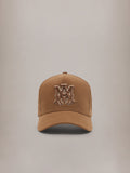 CRYSTAL MA OUTLINE CANVAS HAT - Coffee