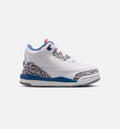 Air Jordan 3 Retro OG True Blue Infant Toddler Lifestyle Shoe - White/Fire Red/True Blue Free Shipping
