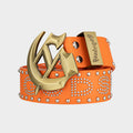 Forged GS Studded Belt (Orange)