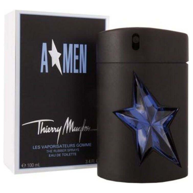 Thierry Mugler Angel Amen Men 3.3/3.4 oz EDT New Box Rubber Flask