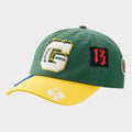 Rugby Home Team Dad Hat (Green Yellow)