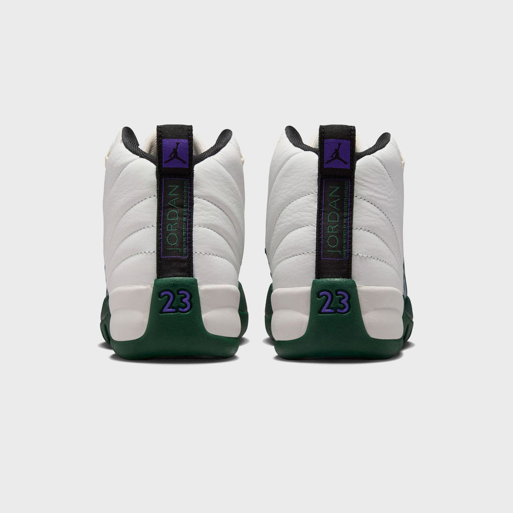 Jordan GS Air Jordan 12 Retro - Summit White / Gorge Green / Black / Fierce Purple