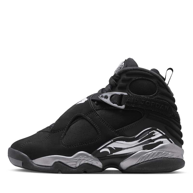 Air Jordan 8 Retro 'Chrome' (GS) - Black/White