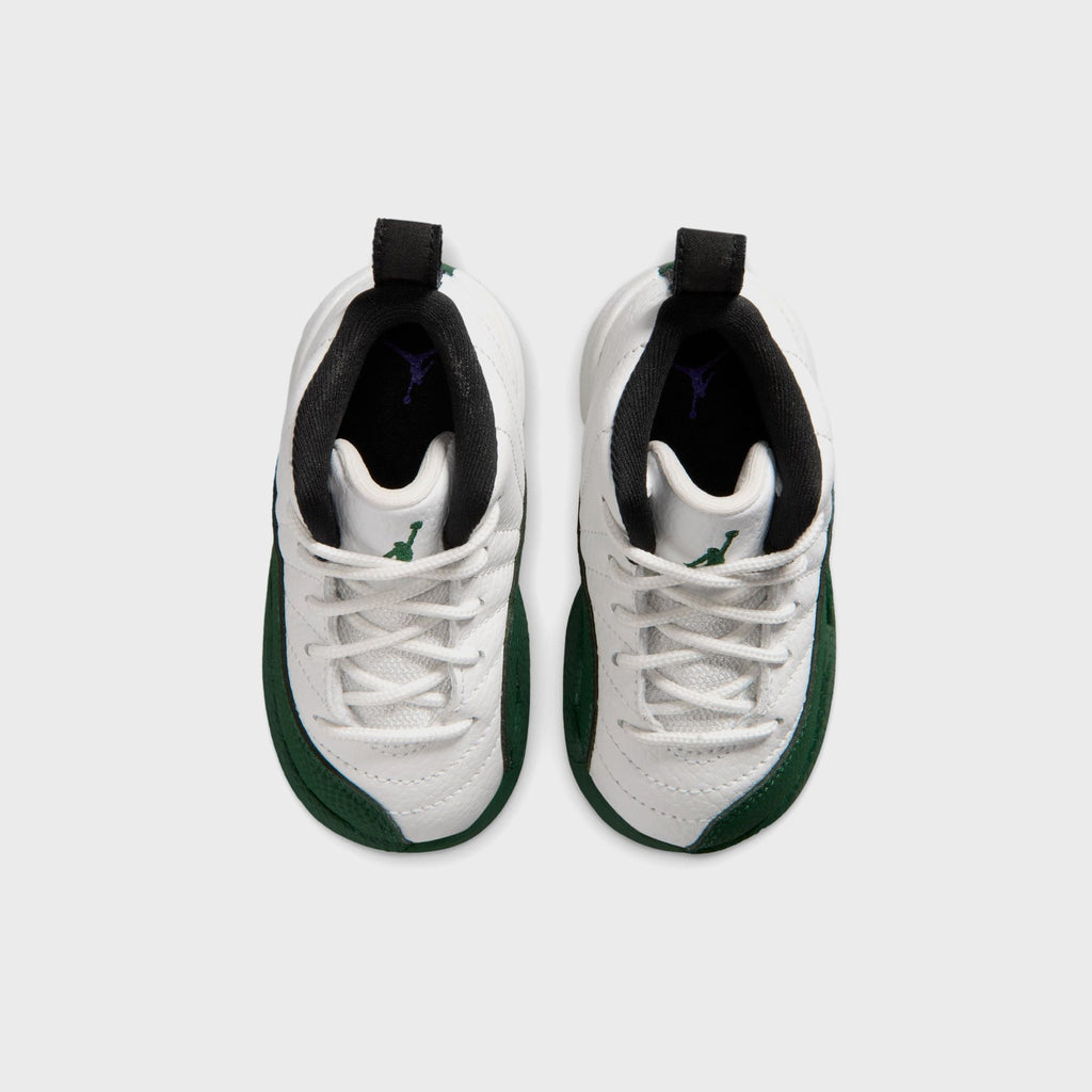 Jordan TD Jordan 12 Retro - Summit White / Gorge Green / Black / Fierce Purple