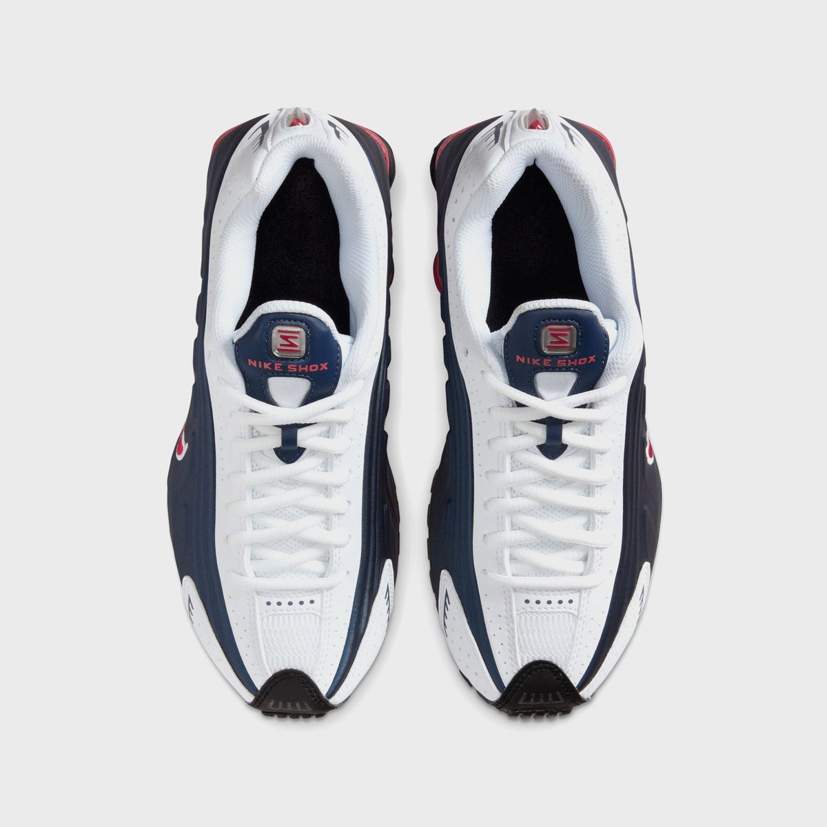 Nike GS Shox R4 - Midnight Navy / Gym Red / White