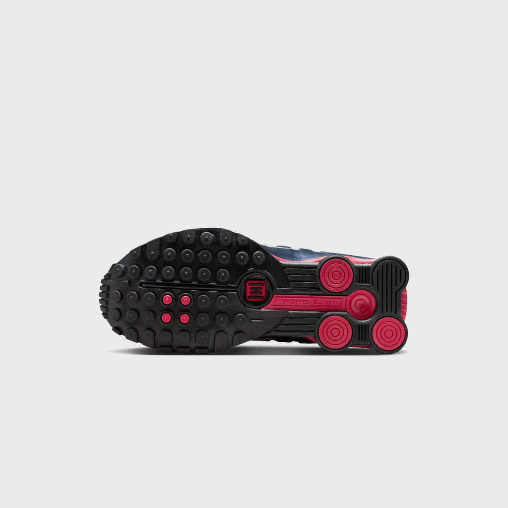 Nike GS Shox R4 - Midnight Navy / Gym Red / White