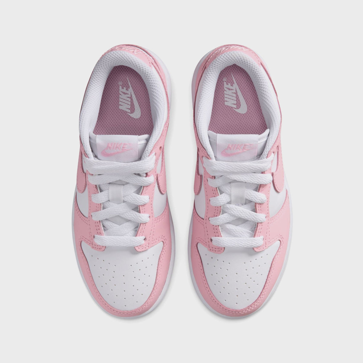Nike GS Dunk Low - White / Medium Soft Pink / White / White