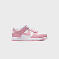 Nike GS Dunk Low - White / Medium Soft Pink / White / White