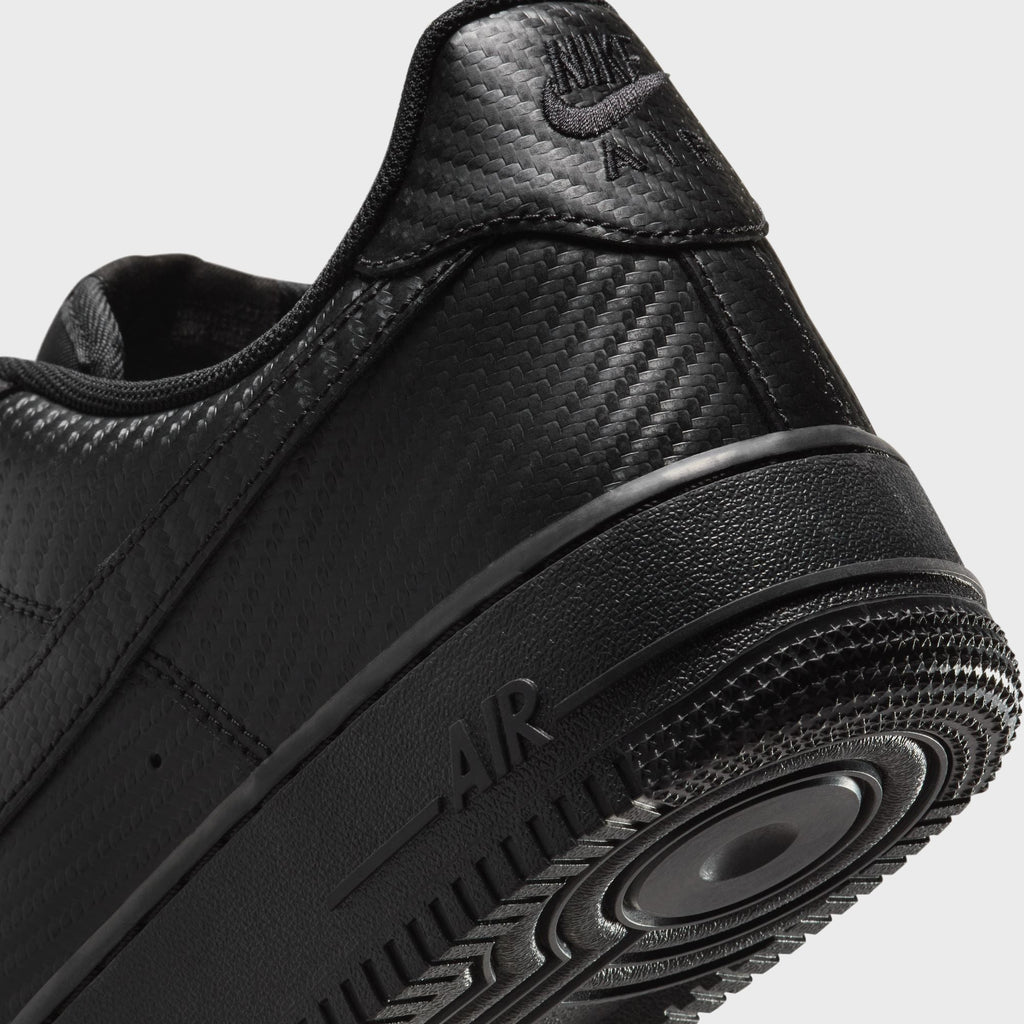 Nike Air Force 1 '07 LV8 -  Carbon Fiber Black / Black