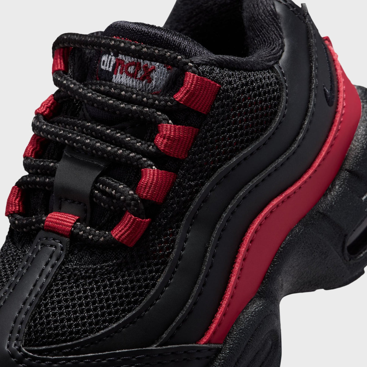 Nike TD Air Max 95 Recraft - Black / Team Crimson / Wolf Grey