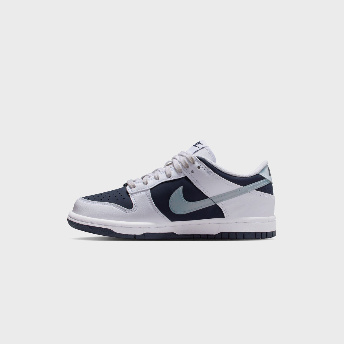 Nike GS Dunk Low - White / Light Armory Blue / Deep Royal Blue