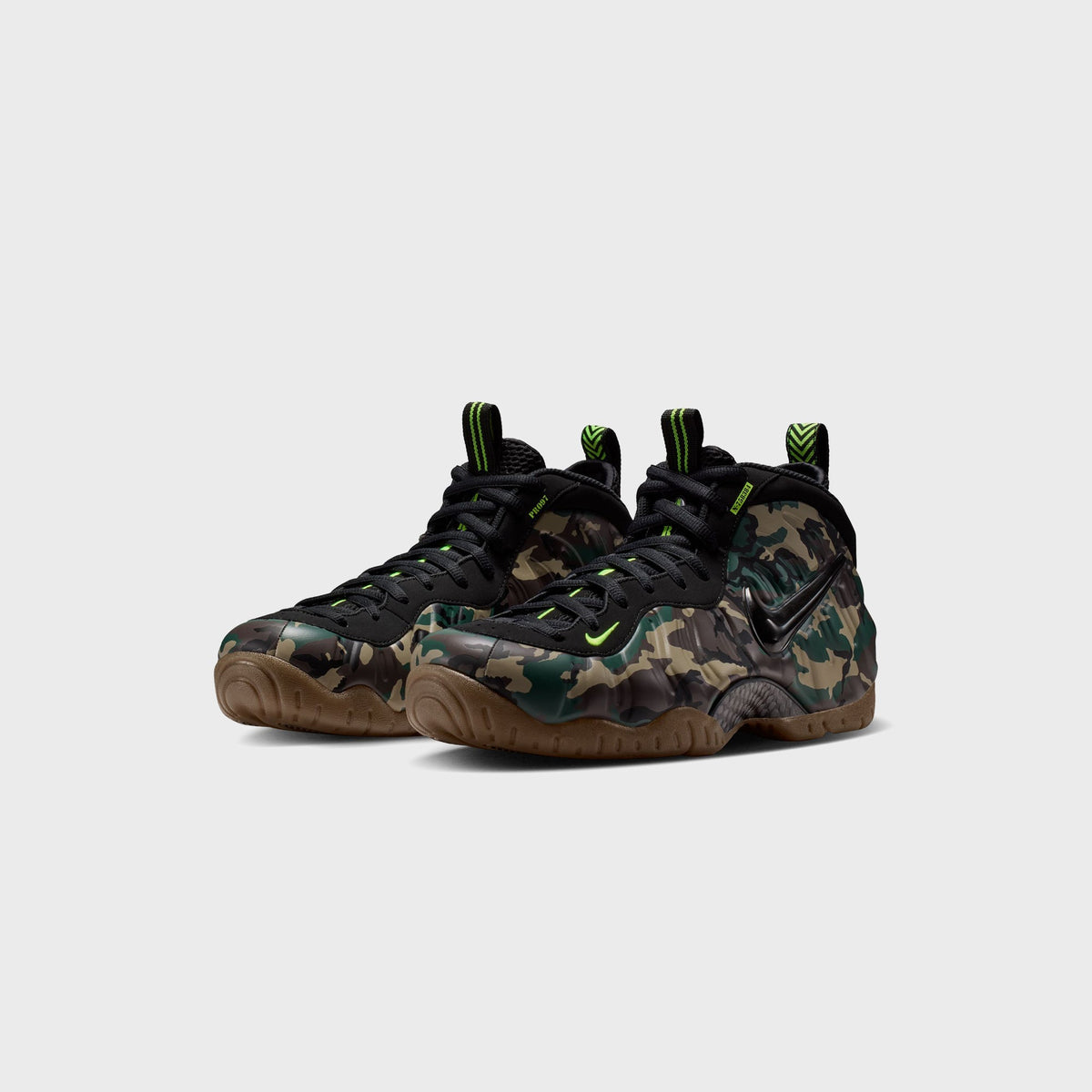 Nike Air Foamposite Pro - Black / Voltage Green / Gum Dark Brown