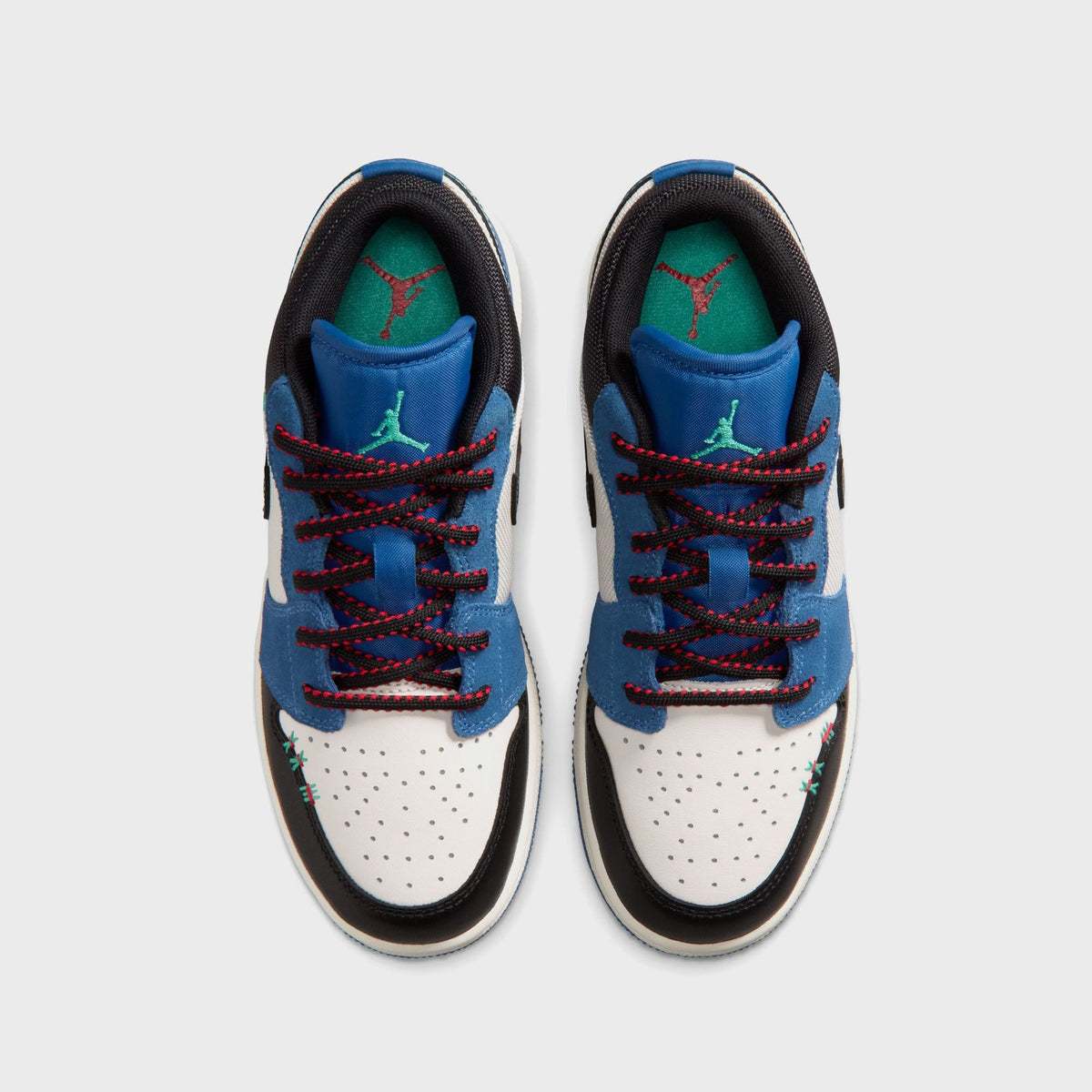 Jordan GS Jordan 1 Low Alt SE - True Blue / University Red / Kinetic Green / Black
